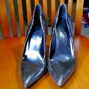 Jessica Simpson metallic heels size 9